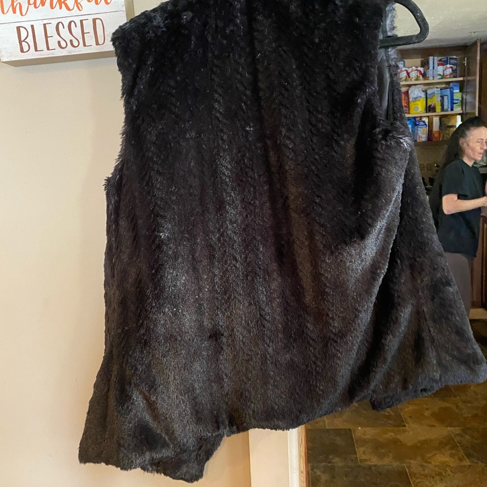 Faux fur vest